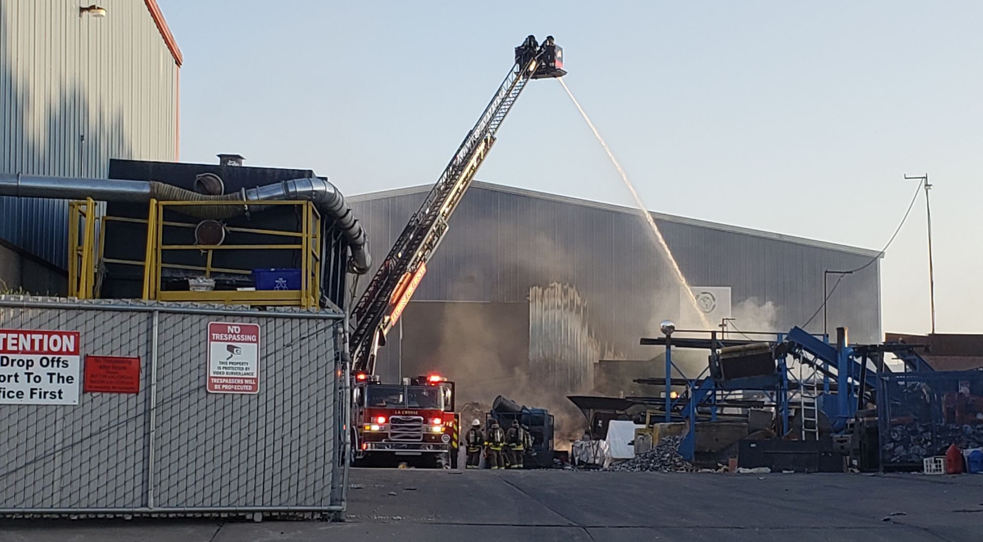 Fire at Harter's Quick Clean Up Service